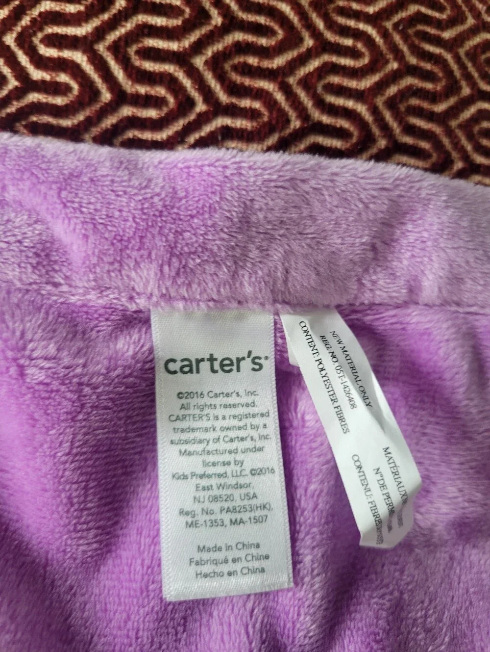 Carters soft plush